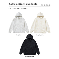Hoodie Unisex 450G Sparkle Drop-Shoulder Warna Solid dengan Hiasan Rhinestone Custom, Bahan Sehat, Model Longgar Kasual, Streetwear