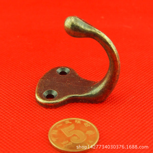 Antique Style Zinc Alloy <b>Wall</b> <b>Hook</b> Single Coat <b>Hook</b> For Furniture And <b>Wall</b> Mounting Durable Design - Product Image 1