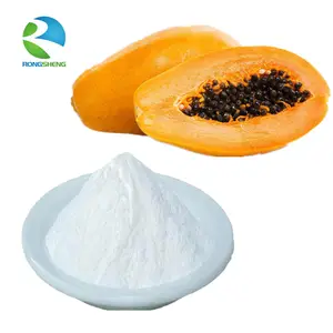 Rongsheng Top Quality Natural Pure Bulk Papain Price Papaya Extract Papain 100000 Enzyme Powder