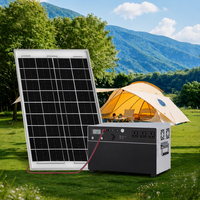 Système de production d'énergie solaire photovoltaïque SH-2020 avec batterie lithium-ion pour usage domestique, alimentation réfrigérateur et climatisation