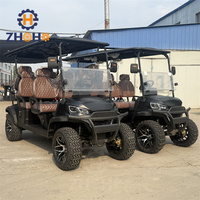 Voiturette de golf électrique de haute qualité, facile à utiliser, 6 places, avec pneus tout-terrain