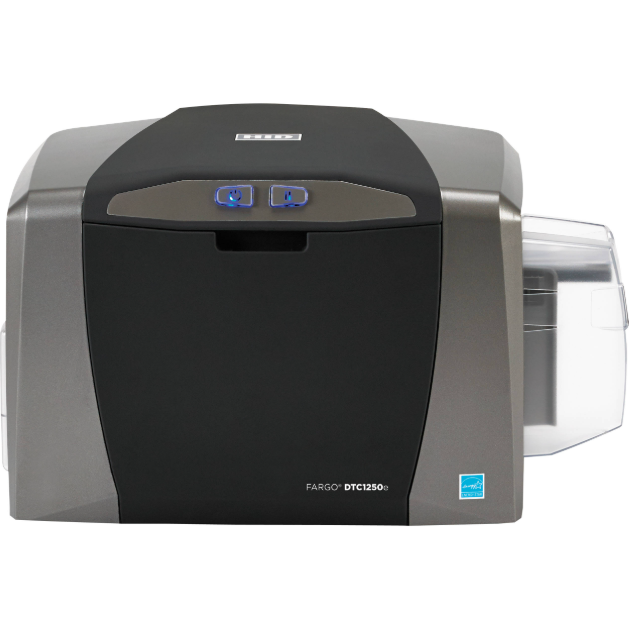 HID DTC1250e ID Card Printer Business Plastic Pvc Id Card Double/ Single Side Printers
