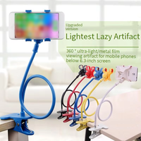 Tuyau multifonctionnel 360 ° flexible pliable sans secousse fil flexible en plastique pas cher support de téléphone portable