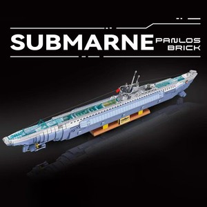 Modelo de Submarino Alemán Penrose 628011, Más de 800 Piezas, Bloques de Construcción de Plástico para Adultos, Juguete de Barco Militar - Product Image 2