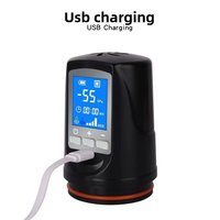 Bomba de Alargamiento Masculino con Pantalla LED Inteligente, Ejercitador de Pene Automático para Hombres, Entrenador de Bienestar con Vacío y Carga USB