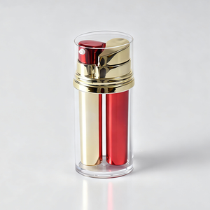 Flacone Airless a Doppia Camera con Pompa per Siero e Lozione, 5ml*2 10ml*2 15ml*2, Confezione Cosmetica <span class=keywords><strong>Vuota</strong></span> in Plastica a Due Teste di KINPACK - Product Image 3