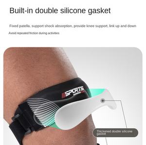 Rodillera al por mayor con correa ajustable, protector de compresión para el tendón rotuliano, soporte para bádminton y running - Product Image 2
