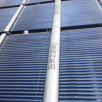 Collecteur solaire à plaque plate DVC500 de 3,8 m, chauffe-air extérieur pour chauffage de bâtiments, projet EPC, directement de l'usine