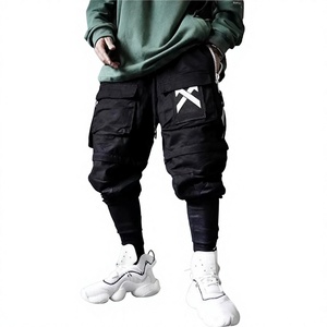 Pantalon cargo de travail en polyester résistant à l'usure pour homme, taille mi-haute, best-seller AliExpress <span class=keywords><strong>2023</strong></span> - Product Image 1