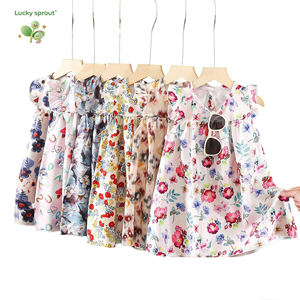 लड़कियों के ग्रीष्मकालीन कपड़े <span class=keywords><strong>2026</strong></span> नई शैली की उड़ान स्लीव बनियान बच्चों के फूलों की पोशाक - Product Image 5