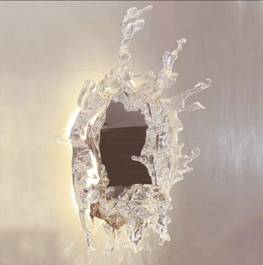 Estrella de mar 120cm de ancho arte decoración dormitorio baño 120CM Led espejo Splash agua artesanía peluquería lámpara de pared - Product Image 5