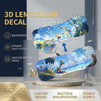 Pegatinas Lenticulares 3D Personalizadas OEM con Efecto de Animación Flip, Calcomanías Impermeables para Estuche de Lápices, Lonchera, Caja de Almacenamiento, Venta al por Mayor