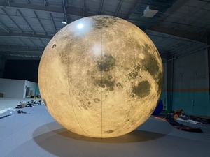 Globo de Aire Inflable Modelo Brown Beauty <span class=keywords><strong>Chen</strong></span>, Decoración Publicitaria Luminosa LED con Cambio de Color, Luna, Ocho Planetas, Júpiter, Saturno - Product Image 4