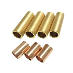 Factory Customized brass spacer Shaft Sleeve Bushing Oilless bronze brass Bearing Bushings Round Brass Bushing