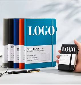 Bán buôn giá rẻ khuyến mãi đa màu <span class=keywords><strong>PU</strong></span> Nhật ký kinh doanh Tạp Chí kế hoạch da Bìa biểu tượng tùy chỉnh máy tính xách tay với chủ bút - Product Image 6