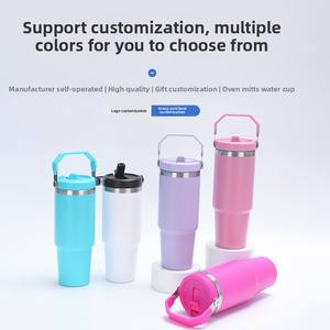 Tasse de voiture isolée en acier inoxydable 30oz transfrontalière moderne tasse de paille extérieure portable de grande capacité technologie sous vide en gros - Product Image 3