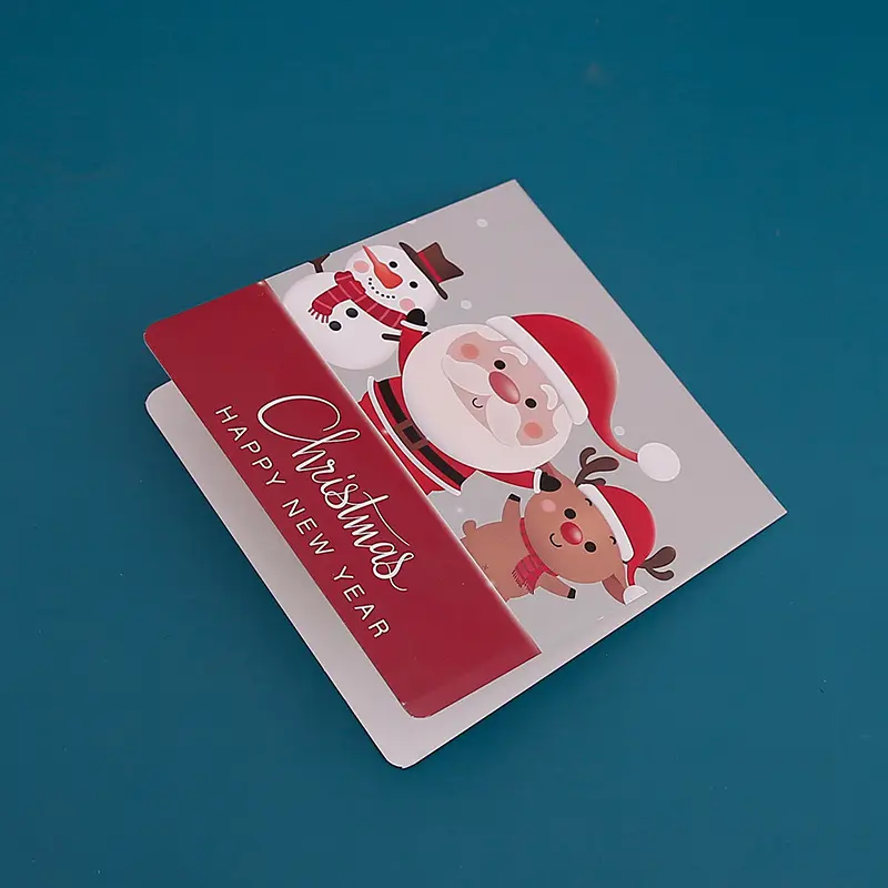 Custom Print Ansichtkaarten Kerst Wenscadeaukaarten Mooi Nieuwjaar Ansichtkaart Thankyou Kaart Gratis Ontwerp