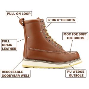 Chaussures de sécurité confortables en cuir pleine fleur de porc, avec isolation électrique et embout souple, pour le travail et la construction, modèle <span class=keywords><strong>DieHard</strong></span> 86994 - Product Image 2