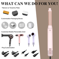 Sèche-cheveux ionique professionnel 6-en-1 avec outils de coiffage multifonctionnels et peigne à air chaud