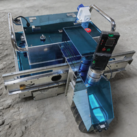 Robot de pose de carreaux d'intérieur, mini robot laser de nivellement de sol à chape sèche, machine de construction, machine de nivellement de sol en mortier de ciment