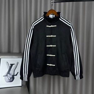 <span class=keywords><strong>Giacca</strong></span> con cappuccio ricamata sportiva retrò di alta gamma a tre strisce, alla moda, con motivo a stella in nuovo stile cinese - Product Image 1
