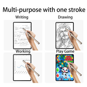 2in1สไตลัสแบบพาสซีฟอเนกประสงค์อะลูมิเนียมและพลาสติกใช้ได้กับแอนดรอยด์และแอปเปิ้ล<span class=keywords><strong>ไอ</strong></span><span class=keywords><strong>โฟน</strong></span>ไอแพด<span class=keywords><strong>โทรศัพท์</strong></span>แท็บเล็ต - Product Image 6