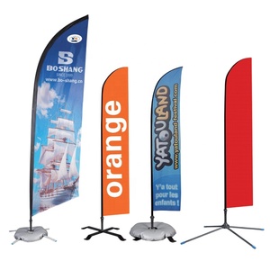Drapeaux publicitaires extérieurs personnalisés en forme de goutte d'eau avec logo, bannière plume XL, drapeau de plage avec mât et <span class=keywords><strong>base</strong></span> à eau pour la vente en gros - Product Image 1