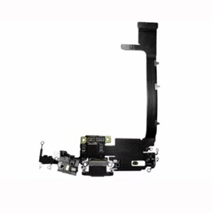 ETOPLINK Prise USB Chargeur Port Dock Connecteur Bar Design Noir pour <span class=keywords><strong>11</strong></span> 11PRO Max Mic Casque Audio <span class=keywords><strong>Jack</strong></span> Flex <span class=keywords><strong>Cable</strong></span> - Product Image 2