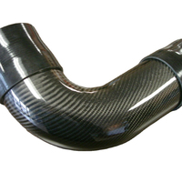 Tubo de Admisión de Aire para Automóvil de Fibra de Carbono OEM, Piezas de Forma Especial de Fibra de Carbono, Molde Personalizado