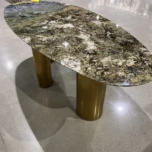 Tavolino da Caffè di Lusso Shangri-<span class=keywords><strong>La</strong></span> in Marmo Moderno Estensibile e Convertibile per Arredamento Casa - Product Image 2