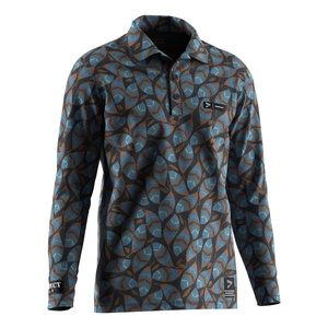 T-shirt décontracté à sublimation tendance pour enfants, vêtements de travail en polyester, polos de golf pour hommes à manches longues - Product Image 3