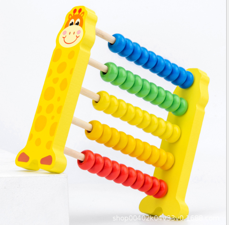 educational New wooden abacus toys counting toys wooden bead abacus for kids preschool math counting