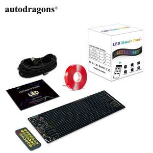 Autodragons Pantalla LED Flexible para Coche de 2.88 x 6.8 Pulgadas, Pantalla Publicitaria con Aplicación, Pantalla Inteligente a Todo Color, Adhesivo Flexible - Product Image 2