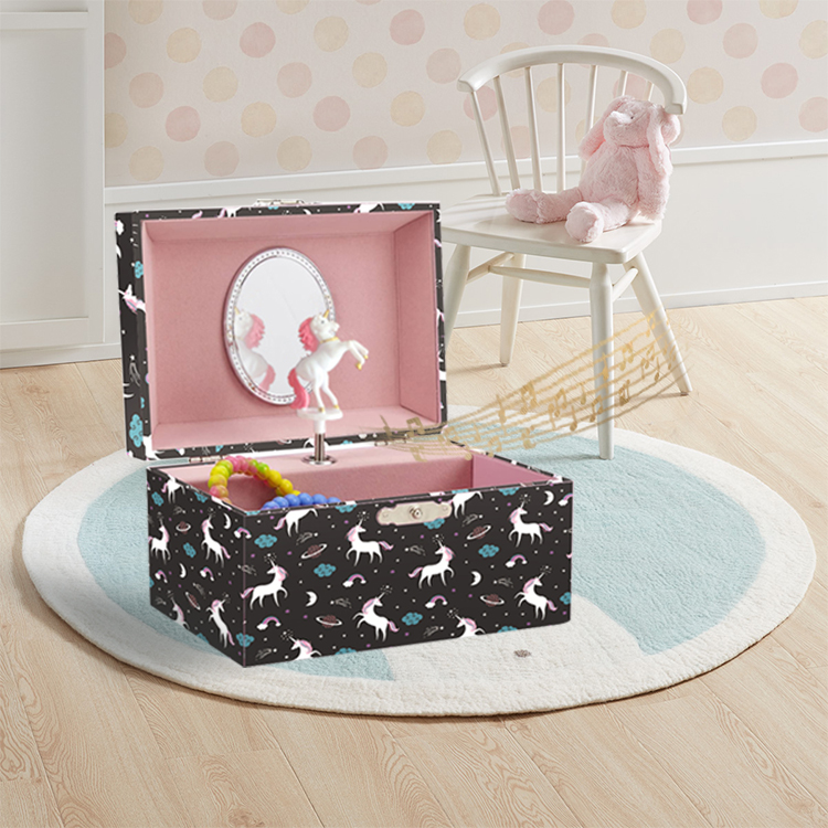 Музыкальная шкатулка для ювелирных изделий на заказ, оптовая продажа, вращающаяся деревянная шкатулка для ювелирных изделий балерины, лучшая подарочная шкатулка, Музыкальная шкатулка с танцевальной куклой MDF CN;GUA