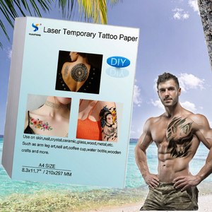 A4 Art Paper DIY Water <b>Transfer</b> <b>Tattoo</b> Decals Sweat Resistant Temporary Wholesale Inkjet Printable + Film - Product Image 3