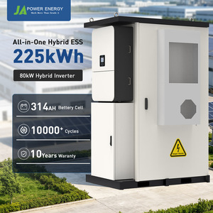 Gabinete de Baterías Impermeable IP65 JApower de 225 kWh, Compatible con Inversor Híbrido Deye de 80 kW, Almacenamiento de Alta Tensión LiFePO4 para Exteriores - Product Image 1