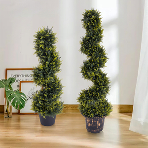Albero di <span class=keywords><strong>Cipresso</strong></span> a Spirale Artificiale in Vaso, in Plastica Ecologica Resistente ai Raggi UV, per Interni ed Esterni, Giardino, Patio, Paesaggistica - Product Image 5