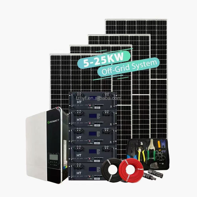 Solar Panels Off Grid Hybrid 5KW 10kW 15kW 25kW  With Battery and Inverter Complet Solar System Kit Solar Energy System