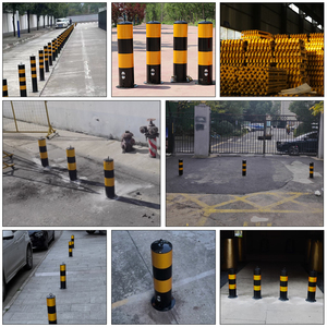 Bolardos de Seguridad Removibles de Acero para Tráfico de Alta Calidad, Postes de Seguridad Rentables con Cinta Reflectante - Product Image 5
