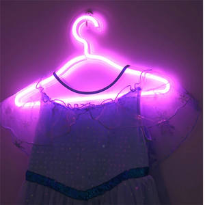 Lampe cintre <span class=keywords><strong>de</strong></span> vêtements LED <span class=keywords><strong>avec</strong></span> interrupteur, lumière néon, support <span class=keywords><strong>de</strong></span> vêtements, - Product Image 3