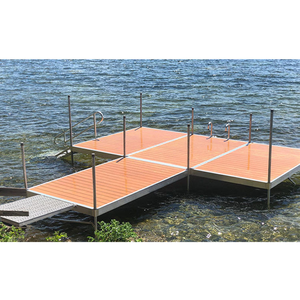 Pont flottant pour quai <span class=keywords><strong>en</strong></span> aluminium avec ponton et poteaux - Product Image 4