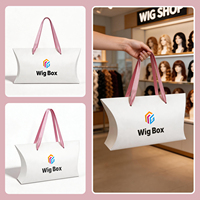 Boîtes d'emballage personnalisables pour extensions de cheveux, avec logo sur mesure, boîtes d'expédition de luxe en papier pour perruques et extensions capillaires