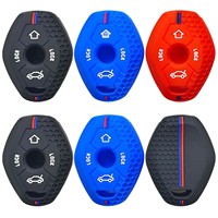 Housse de clé à deux tons en silicone à motif nid d'abeille pour les modèles plus anciens des séries X3, X5, Z3, Z5, E38, E46, E39