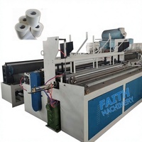 Machine à rembobiner le papier toilette 2026 avec écran tactile et contrôle PLC, capacité 2T/J, production 100m/min