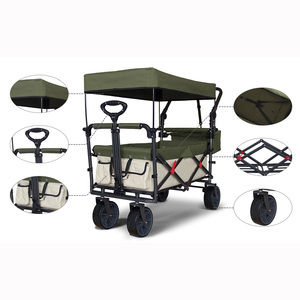 Carrito de Compras Plegable con Ruedas, Tipo Vagón Utilitario para Supermercado o Playa, Estructura Cerrada Personalizable OEM - Product Image 3
