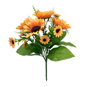Ramo de Girasoles Artificiales de 30 cm, Flor de Seda de Alta Simulación, Decoración para Sala de Estar y Mesa de Comedor - Product Image 5