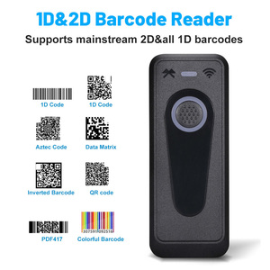 Escáner de código de barras inalámbrico portátil BT 2,4g Conexión por cable USB 1D 2D Lector de código de barras inalámbrico 1D/2D/<span class=keywords><strong>QR</strong></span> Escáner de código de barras - Product Image 3