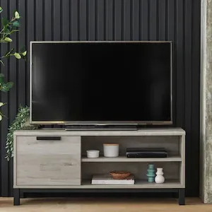 TV kabine masa depolama raf ahşap konsol ile ev ofis mobilyaları oturma odası dolapları ahşap meşe etkisi TV ünitesi