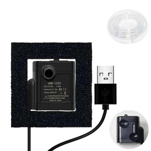 Bombas de agua USB, <span class=keywords><strong>Mini</strong></span> Filtro de acuario DIY, bomba de Motor sin escobillas de bajo ruido, accesorios para acuario, ciclo de agua sumergible para mascotas - Product Image 3