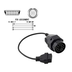 Adaptador OBD BMW de 20 Pines a OBD2 de 16 Pines, Conector de Diagnóstico Automotriz Macho a Hembra, Inserción Recta - Product Image 3